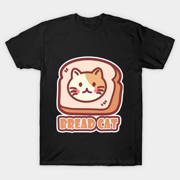 Bread Cat,Cat Foody T-Shirt by LycheeDesign